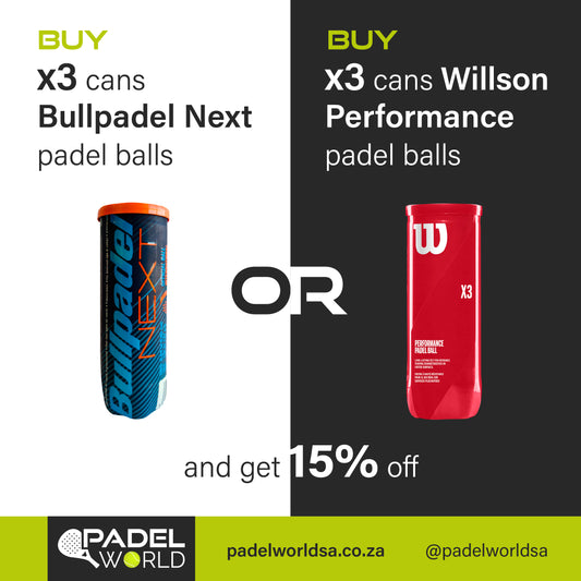 Bullpadel NEXT Court balls Combo x 3 Cans